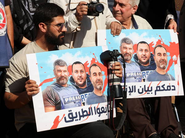 An Israeli strike that killed 3 Lebanese journalists was most likely deliberate, Human Rights Watch says