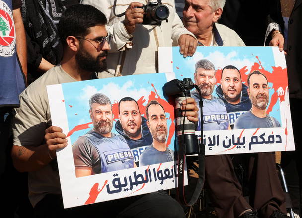 An Israeli strike that killed 3 Lebanese journalists was most likely deliberate, Human Rights Watch says