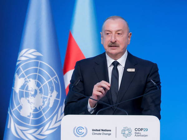 Azerbaijan president hails oil and gas as 'gift from God' as he lambasts climate activists in COP29 opening speech