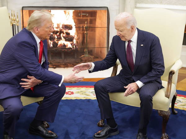 Trump, Biden pledge peaceful transition in Oval Office meeting