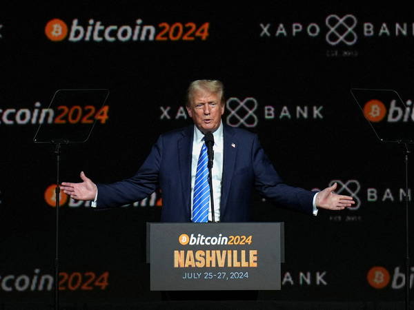 Bitcoin surges to $75,000, a new record, as traders bet Trump has election edge