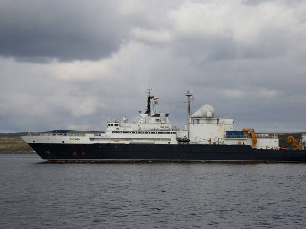 Navy vessel escorts Russian 'subsea spy ship' out of Irish water