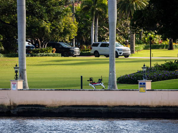 Robotic dogs are patrolling Mar-a-Lago to help protect Trump, Secret Service confirms