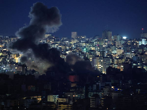 At least four killed in Israeli strikes on central Beirut, Lebanon's health ministry says