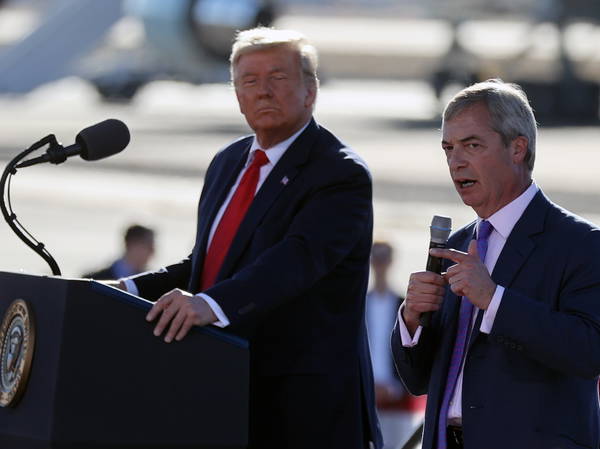 UK minister rules out using Nigel Farage as link to Trump