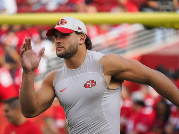 49ers star Nick Bosa gets fined by the NFL for his MAGA hat, AP source says