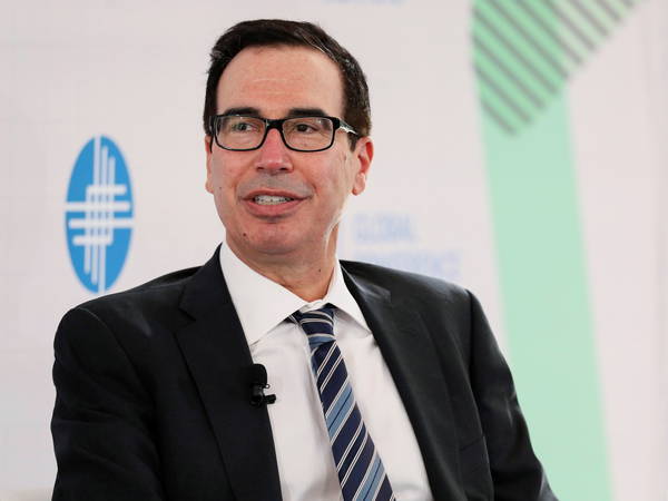 Mnuchin won't rejoin Trump administration, but has advice on sanctions, debt