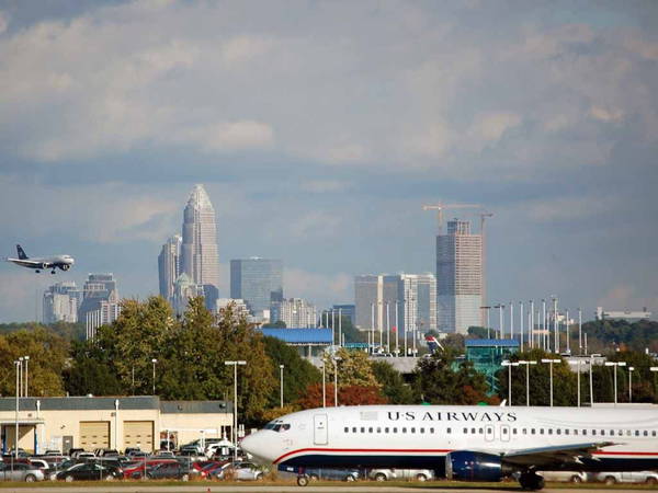 Charlotte airport workers strike at outset of busy Thanksgiving travel week