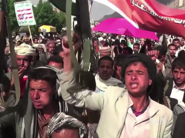 Yemen's Houthi rebels shoot down what witnesses say was a US drone