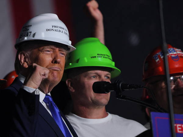 Trump holds rally at Arnold Palmer Regional Airport in Pennsylvania