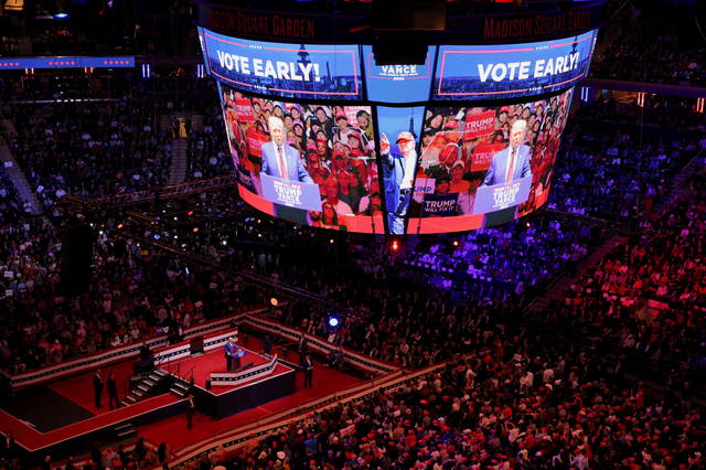 Trump's New York rally attacks Harris, draws criticism