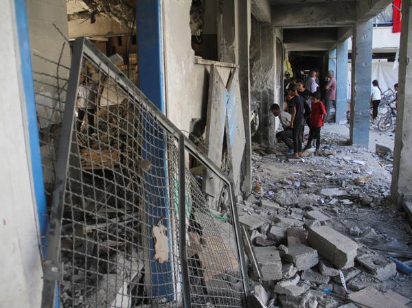 16 killed in Israeli strike on school-turned-shelter in Gaza, Palestinian officials say