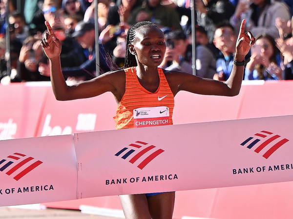 Ruth Chepngetich of Kenya smashes world record by nearly 2 minutes at Chicago Marathon