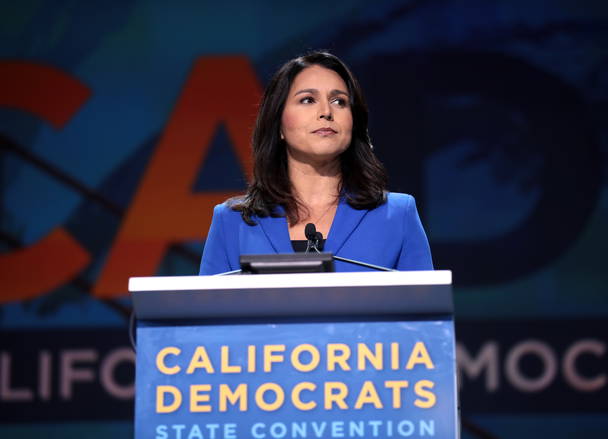 Tulsi Gabbard, former Democratic candidate for president, joins Republican party at Trump rally