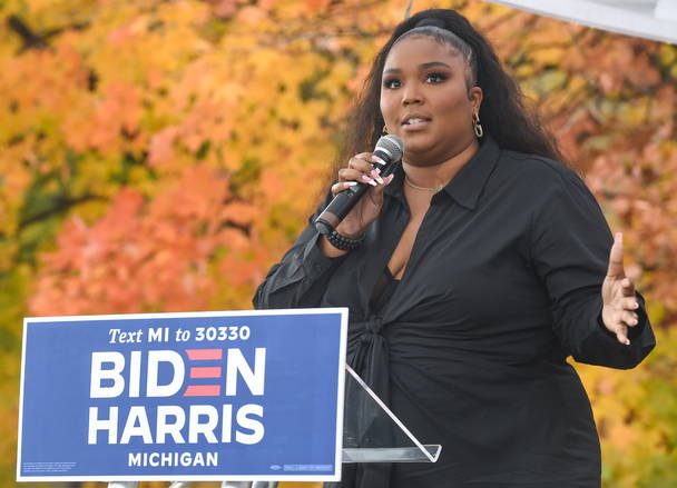 Lizzo blasts Trump’s Detroit swipe at Harris rally: ‘I’m proud to be from this city’